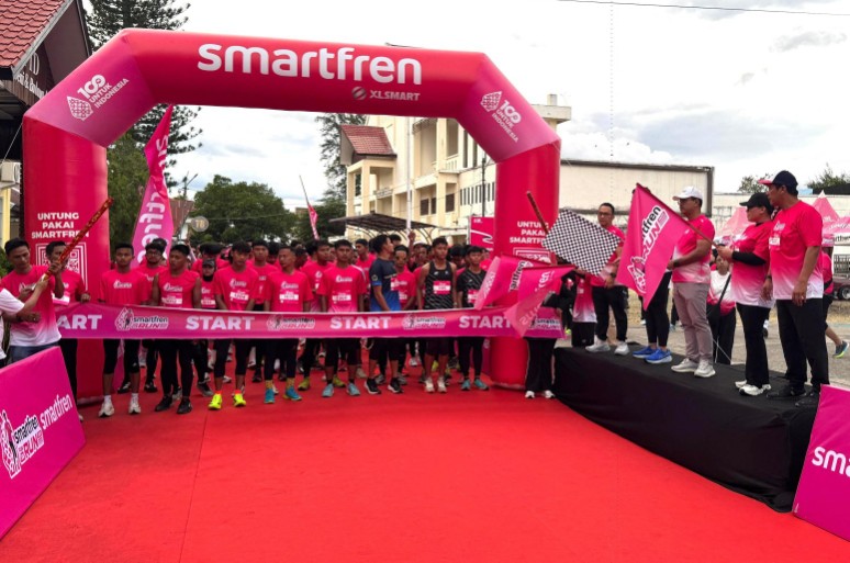 XLSMART meriahkan Aceh dengan Smartfren Fun Run 2025 (foto/ist)